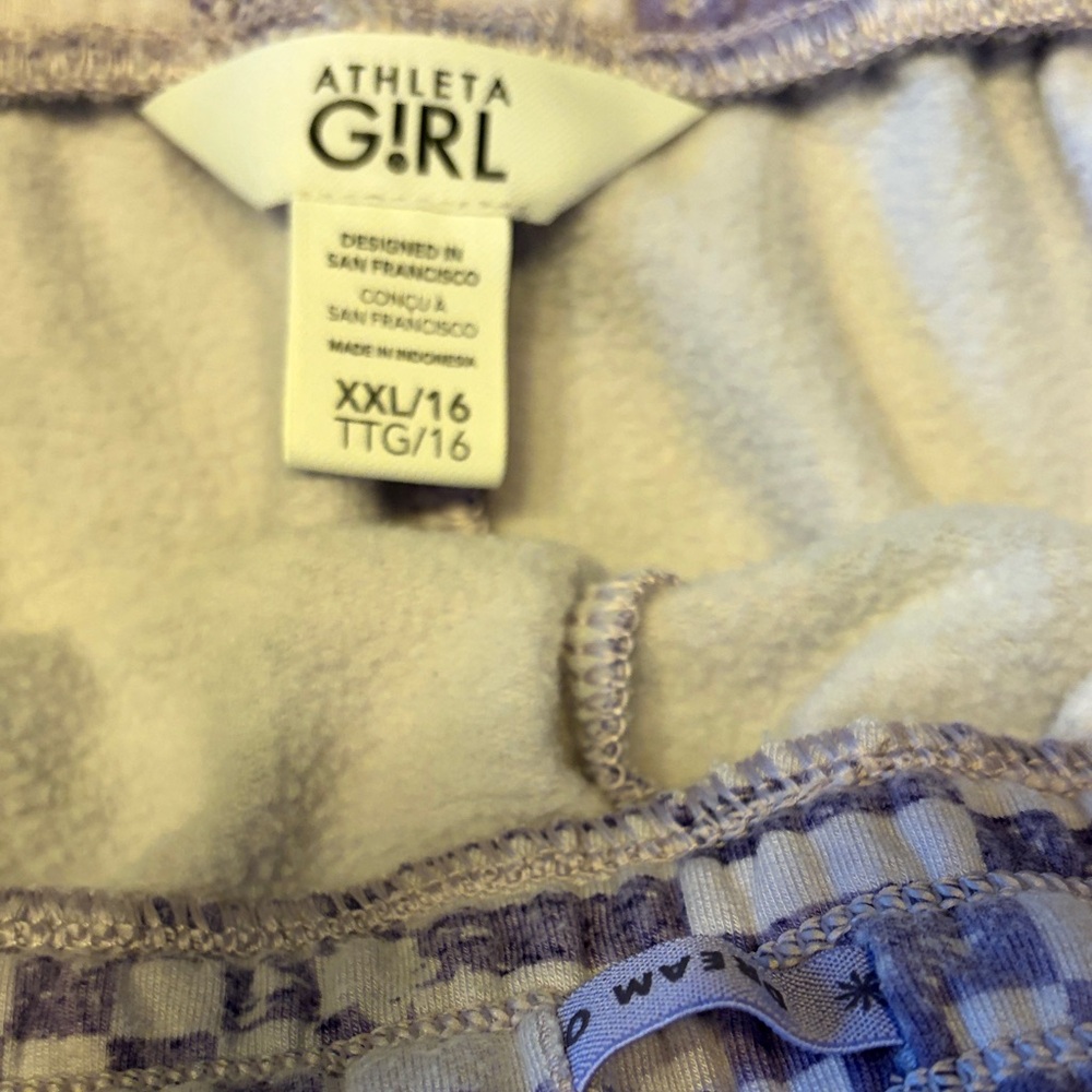 Athleta Girl Lavender and White Hoodie - Picture 6 of 8
